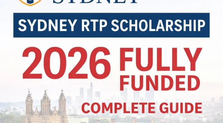 University of Sydney RTP Fully Funded Scholarship in Australia 2026 – Apply Now!