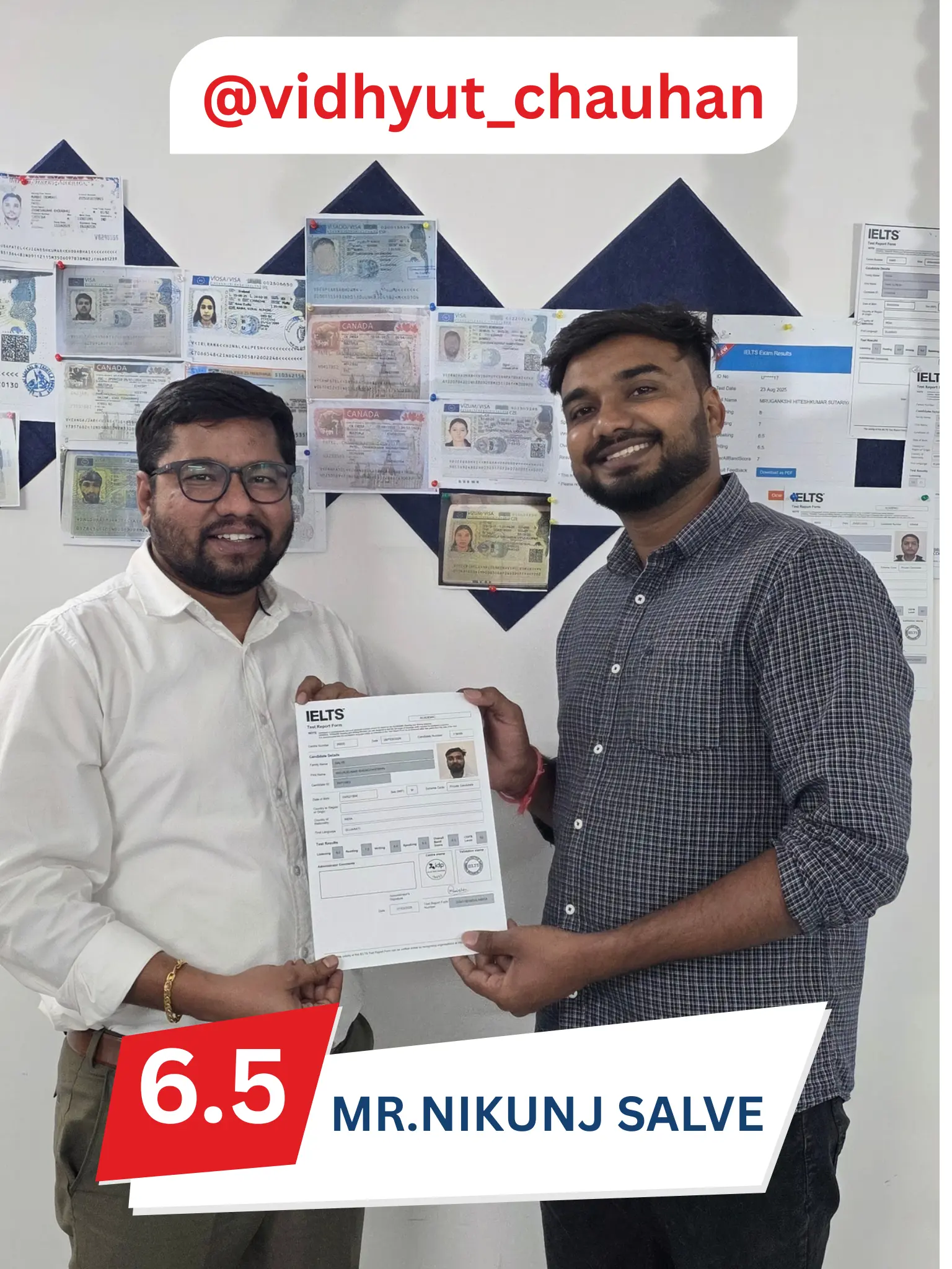 IELTS 6.5 BANDS RESULT